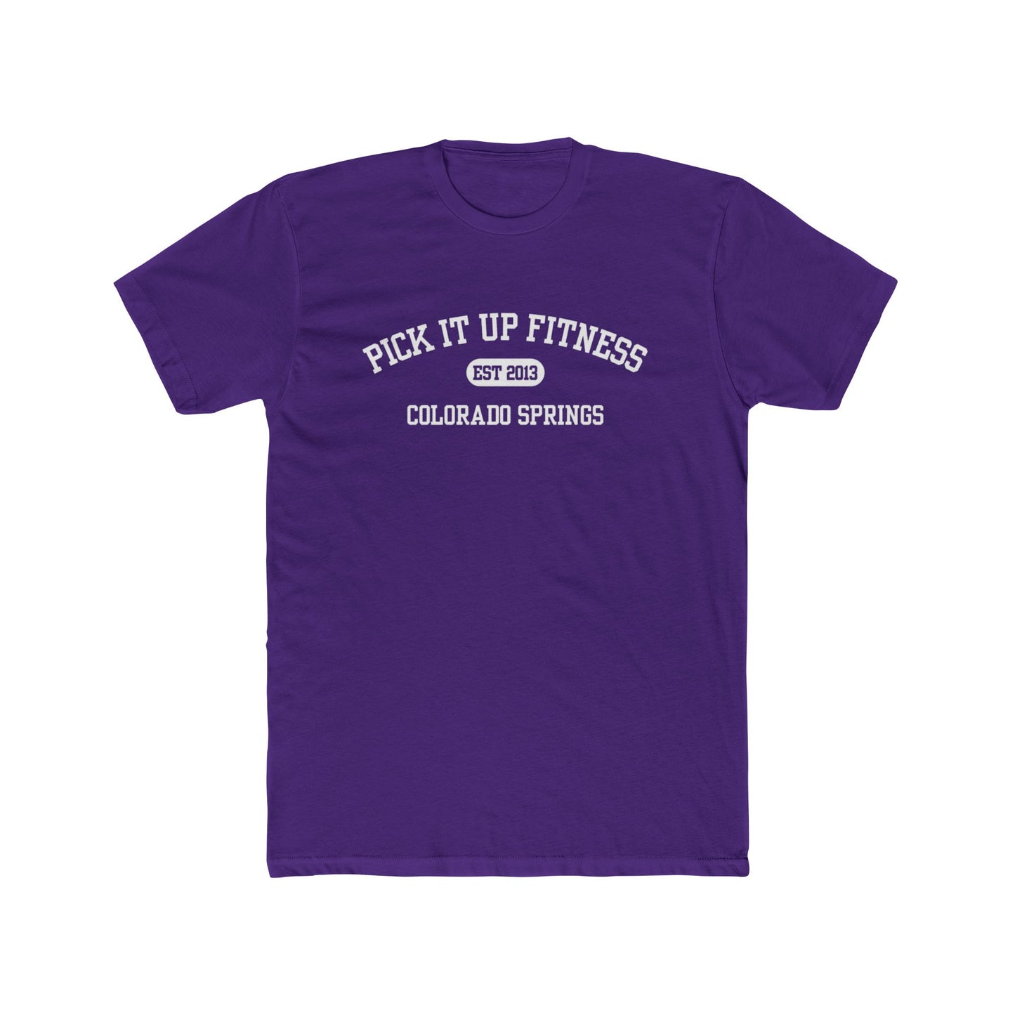 College Tee - Old School Simple Design Unisex Cotton Crew Shirt