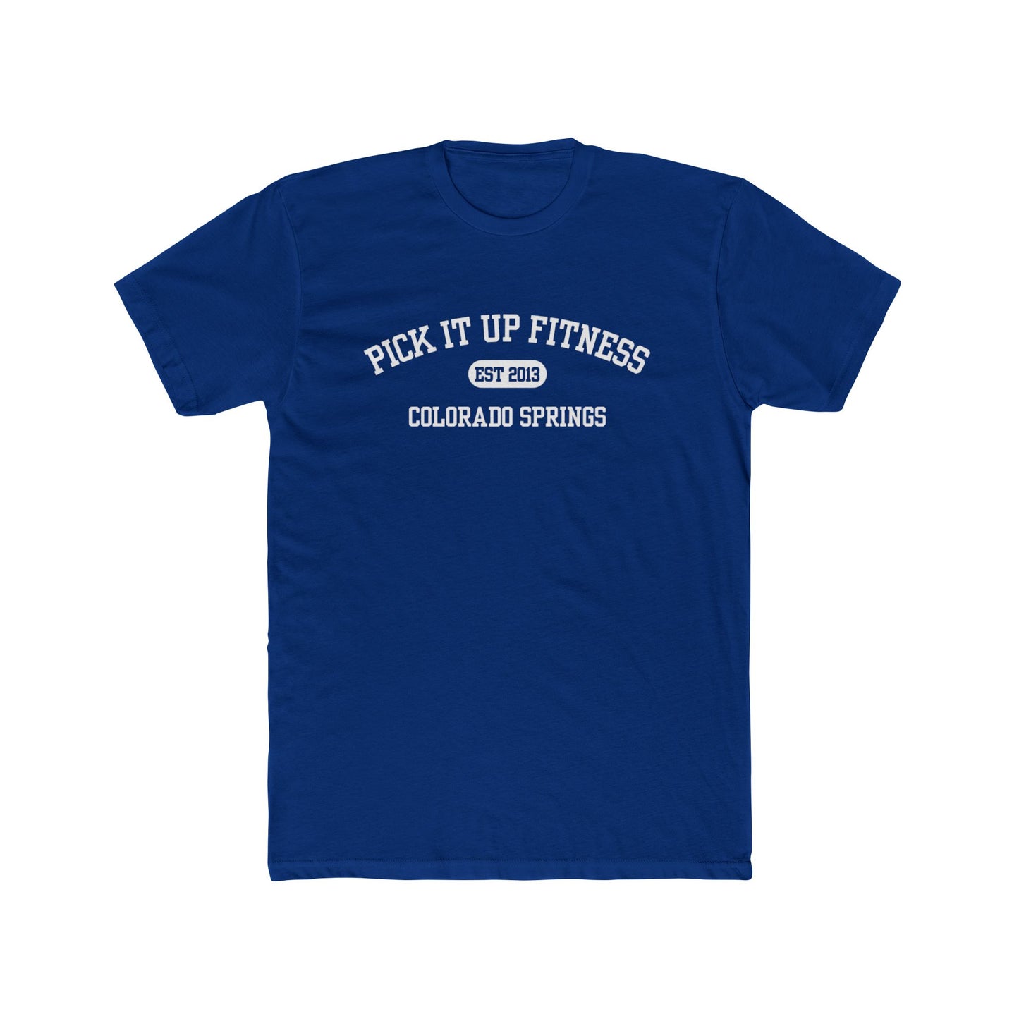 College Tee - Old School Simple Design Unisex Cotton Crew Shirt