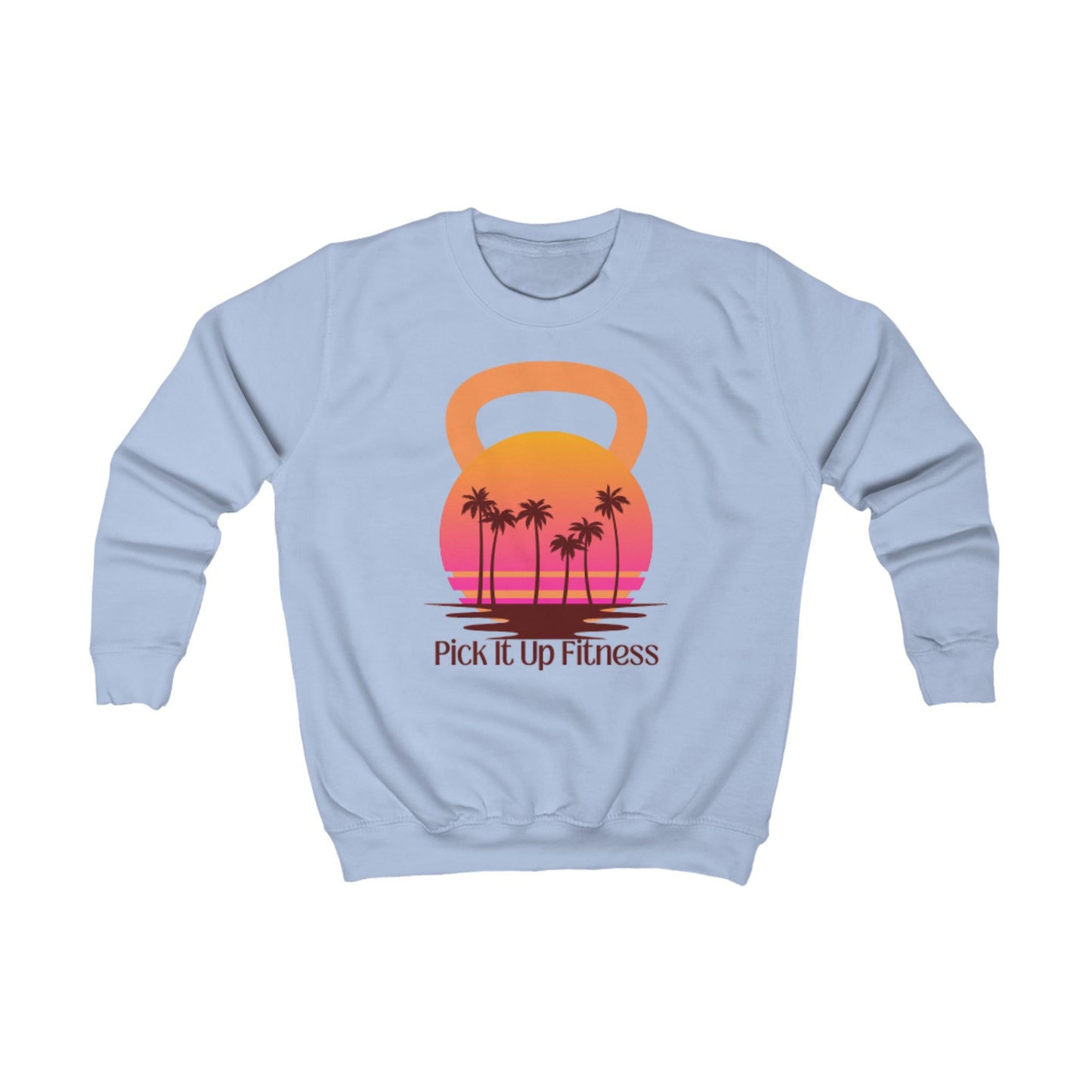 Kettlebell Palm Tree Kids Sweatshirt